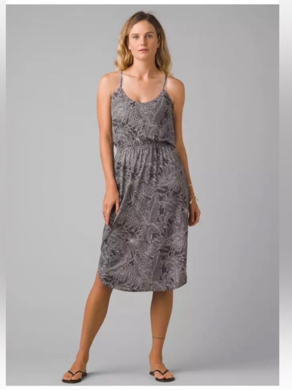 NWT Prana Ayla Printed Racerback Midi Dress SZ XS